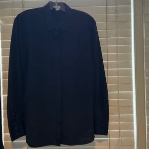 J. Crew Midnight Black Collared Shirt